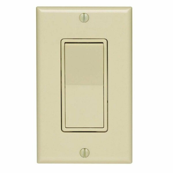 Final Fixture C25-05673-02I 15 amp 3-Way Grounding Switch with Wallplate  Ivory FI154500